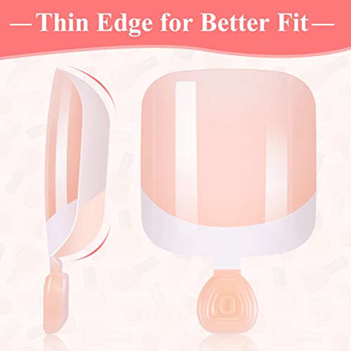 MELLIEX 120Pcs False Toenails Set Full Cover Fake Toenail Tips Glossy Fake Toe Nails With Nail Files for Women Girls Nail Salon and Nail Art DIY - Image 2