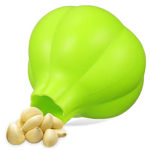 VINTORKY Silicone Garlic Peeler Garlic Skin Remover Roller Easy to Use Kitchen Tool Non-slip Design