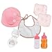 Produktbild Götz 3401935 Babypuppen Basic Care Set  8 teilige Grundausstattung als Zubehör  Set für Puppen der Größen S (30  33 cm)