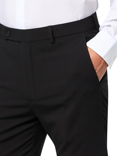 Calvin Klein Men's Slim Fit Stretch Dress Suit Pants for Men, Ultra-Tapered, Wrinkle-Resistant, Moisture-Wicking Fabric3