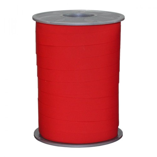 C.E. Pattberg Ruban Cadeau Mat rouge, 200 m de Bolduc pour Emballage, Bolduc Largeur 10 mm, Accessoire de Décoration & Bricolage DIY, Ruban Décoratif pour Présents,...