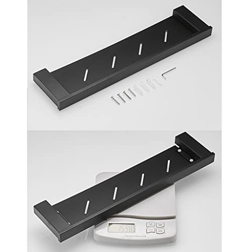 Caddy de douche d'angle de 50cm noir et antirouille pour rangement mural - 7