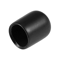 Uxcell 50pcs Rubber End Caps – 6mm (1/4") ID, Vinyl PVC Round Tube Bolt Cover, Screw Thread Protectors, Grey