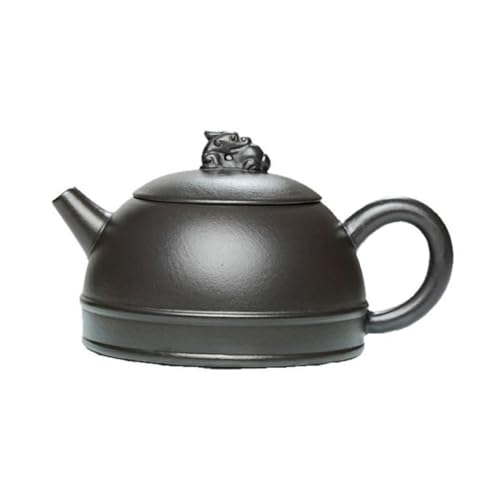 Image of Yixing Clay Teapot 10oz Handmade Zisha Tea Pot Chinese Kungfu Tea Set Kettle (Clay Black 9oz)