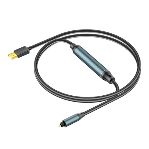 Adaptador USB a sonido óptico de 24 bits para transmitir audio digital sin ruidos ni pérdidas
