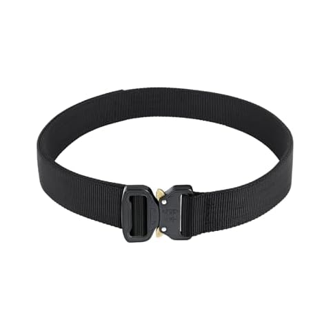 AIKATE Men Tactical Belt, Quick Release Battle Belt, Heavy Duty Stiffened 2-Ply 1.5” Nylon Military EDC Belt Cover