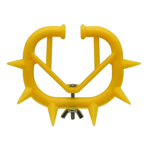 Cow Nose Thorn Plastic Calf Weaner Milk Sucking Preventer Calf Nose Ring Livestock Farm Tool Yellow