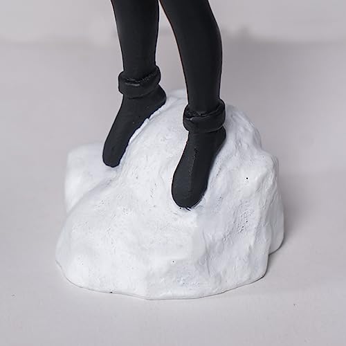 Estatua de niña con globos, escultura de resina decorativa miniatura 5