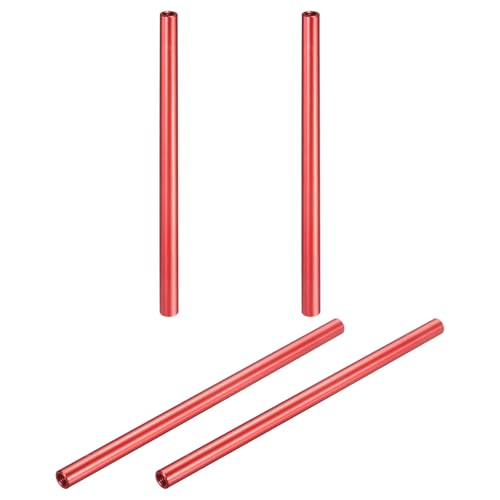 MECCANIXITY 4 Pcs M3x100mm Round Aluminum Standoff Column Spacer, Coupling Screws Female Threaded Spacers for RC Multirotor Parts DIY FPV Quadcopter...