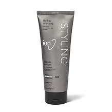 ion Styling Solutions Ultimate Hold Gel, Firm Hold Styling Gel, No Flaking, Paraben Free, 7.5 oz.