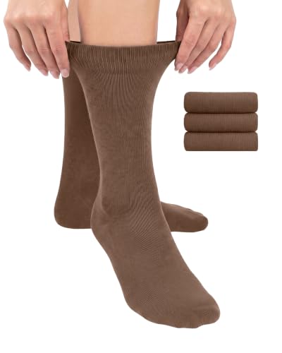 Image of Hugh Ugoli Womens Thin Soft Bamboo Dress Socks, Business, Crew, 3-6 Pairs