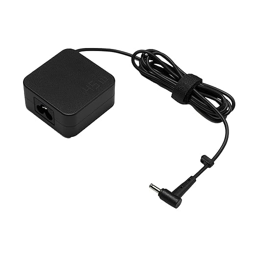 Image of Asus Vivobook Charger Adapter 45w 20V /19V 2.37A Pin Size 4.0mm x 1.2mm with Fugen Power Cable for AD45-01B ADP-45ZE B ADP-45AW UX21A X540 X507 X510 X515 Black