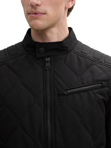 TOM TAILOR Herren 1044094 Jacke, 29999 - Black, L EU – Ansicht 5