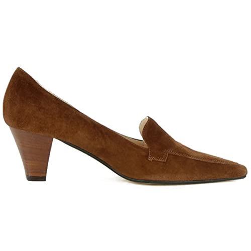 Image of LEHOOR Women Vintage Chunky Block Heel Pumps Shoes Square Pointed Toe Slip On Formal Office Work Business Loafers Shoes Suede Snakeskin Cone Heel Oxford Shoe Ladies Professional Chic Fall 4-11 M US