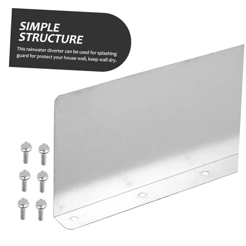 Protector de salpicaduras de canalones de techo en pack de 4 piezas para desviar agua 6