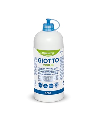 GIOTTO Vinilik, Cola Vinilica Blanca Fuerte, Botella Bio Plástico, 250g