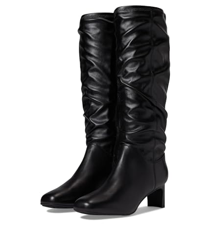 Clarks Women's Kyndall Rise Fashion Boot, Black Synthetic, 10