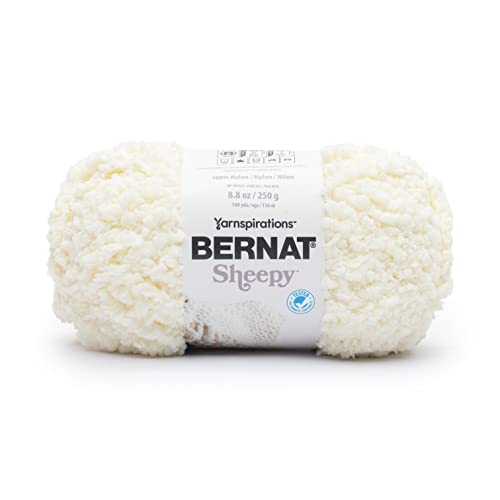 Bernat Sheepy Cotton Tail Yarn - 2 Pack Of 250G/8.8Oz - Nylon - 6 Super Bulky - 149 Yards - Knitting/Crochet #TOP1