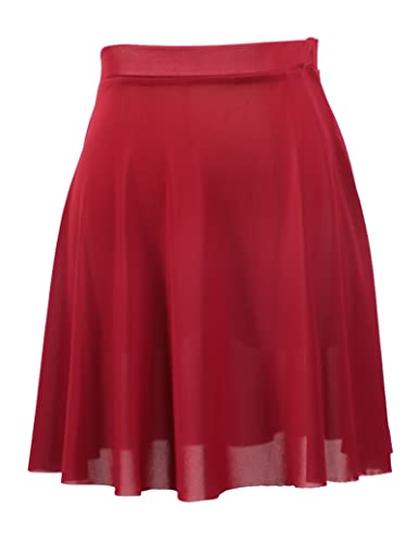 Lovdaswi Women Ballet Dance Skirt (Burgundy) #TOP2