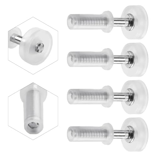 Kit de herrajes para puerta plegable 40 piezas con rueda guía superior y pivote de metal para puerta plegable de gabinete, piezas de reparación miniatura 3