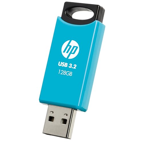HP Clé USB 3.2 128GB, Bleu, jusqu'à 120Mo/s