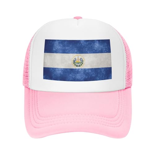 Flag of El Salvador Trucker Hat Snapback Mesh Baseball Cap Unisex2