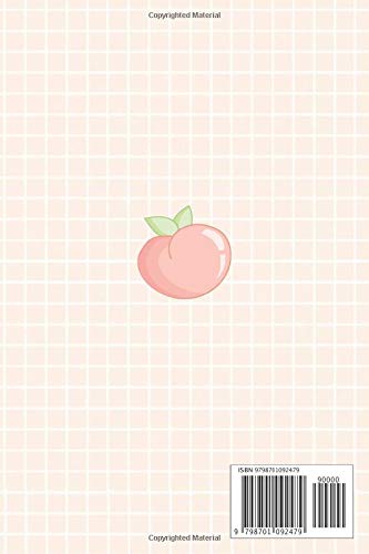 Notebook: Cute Peach Milk Kawaii Korean Japan Stationery Notebook Journal Diary - Image 2