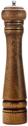XMING Grinder de Sal y Pimienta Molillas de Pimienta de Madera Salillas Shakers Home Kitchen Manual Sazonador Botella (Size : 8 Inch)