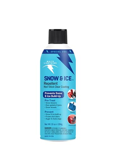 White Lightning Snow & Ice Repellent Spray – Non-Stick Ceram...