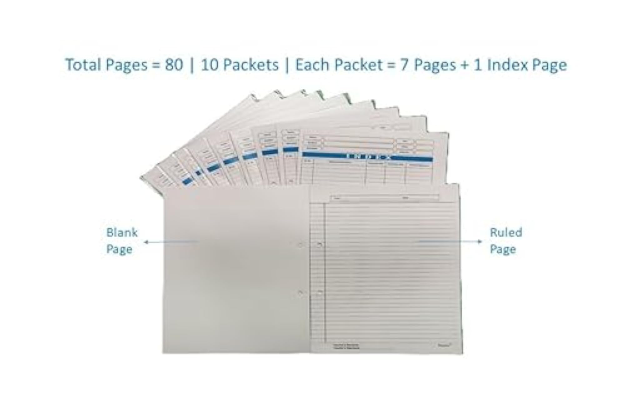 Size One Side Ruled Pages - Assignment Sheets