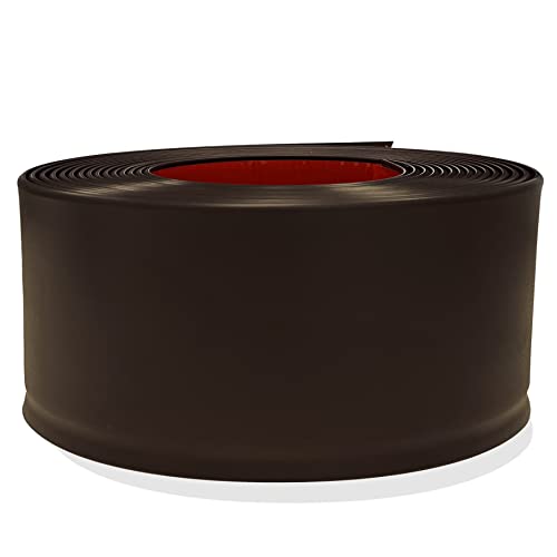 Proflex Dark Brown Vinyl Wall Base 6 Inch X 80 Ft - Wall Base Trim With Super Strong Peel And Stick Adhesive Back - Flexible Self Stick Vinyl Wall Base - Easy Install Vinyl Floor Base With Toe #TOP1
