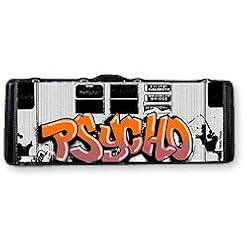 Postal Monkey Fly case pour guitare électrique Graffiti Noir - Les Beatles, Paul McCartney, John Lennon, RIngo Starr, George Harrison