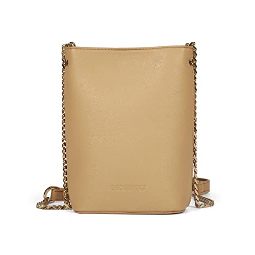 Mini sac bandoulière Talcy Gioseppo en simili cuir tressé noir pour femme