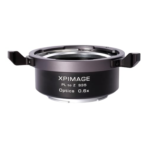 XPIMAGE 0.6X Speed Booster Adapter Compatible with PL Mount Full-Frame Lenses to Nikon Z Mount RED S35 Cinema Cameras Reduces Focal Length
