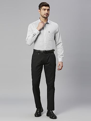 Image of Thomas Scott Men's Cotton Slim Fit 100% Formal Shirt with Spread Collar and Full Sleeves