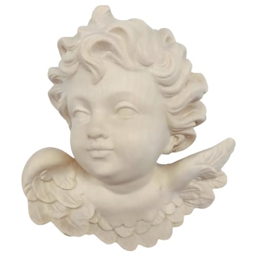 Tête d'ange en bois orientée à droite érable chérubin Dolfi figurine - 2