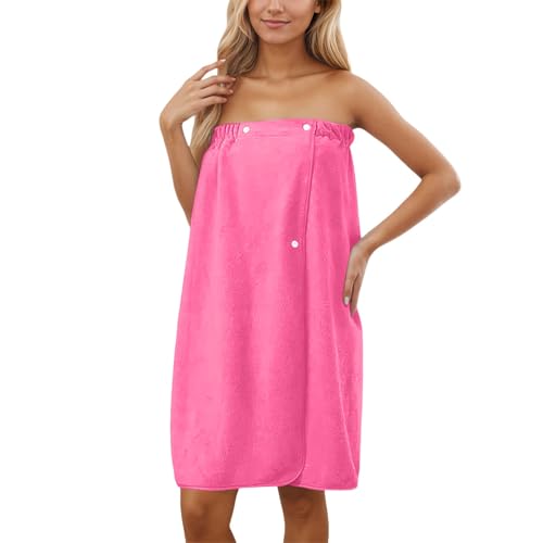 Peignoir serviette plage femme avec élastique réglable absorbant