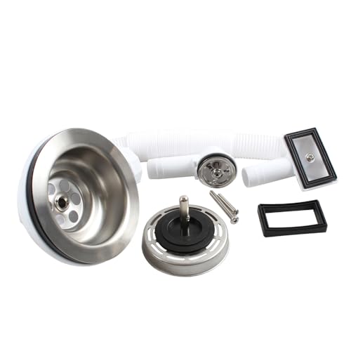Colador de acero inoxidable para desagüe de cocina miniatura 2