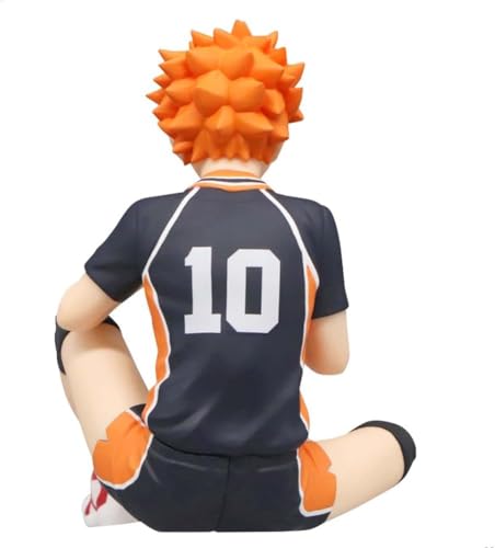 Image of FUNFOB Haikyuu Shoyo Hinata Action Figure Height -12cm Collectible Anime Figures PVC Multicolour | Haikyuu Shoyo Big Ball Sitting
