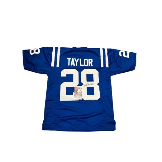 Jonathan Taylor Indianapolis Colts Signed Autograph Custom Jersey Blue JSA Certified