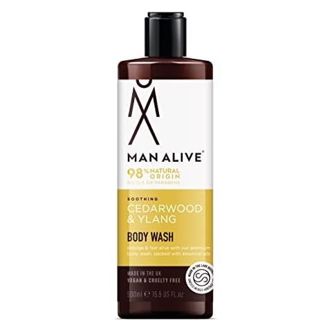 MAN ALIVE Shower Gel for Men with Cedarwood & Ylang Cover