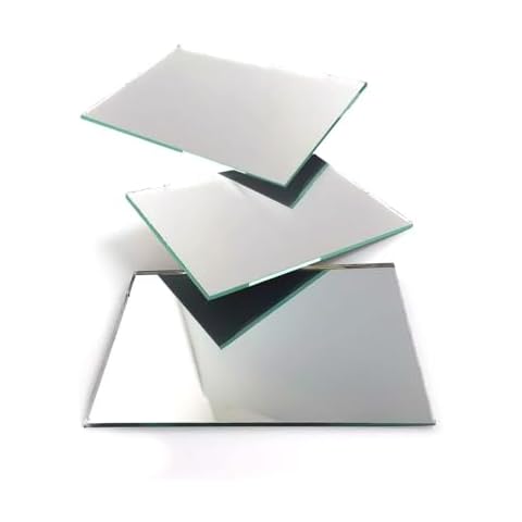 Fab Glass and Mirror Custom Mirror Panels Cut to Size - 1/4" - 1/8" Thick Custom Size Frameless Mirrors, Gym Mirrors, Vanity Mirror - Flat Edge Mirrors Cover