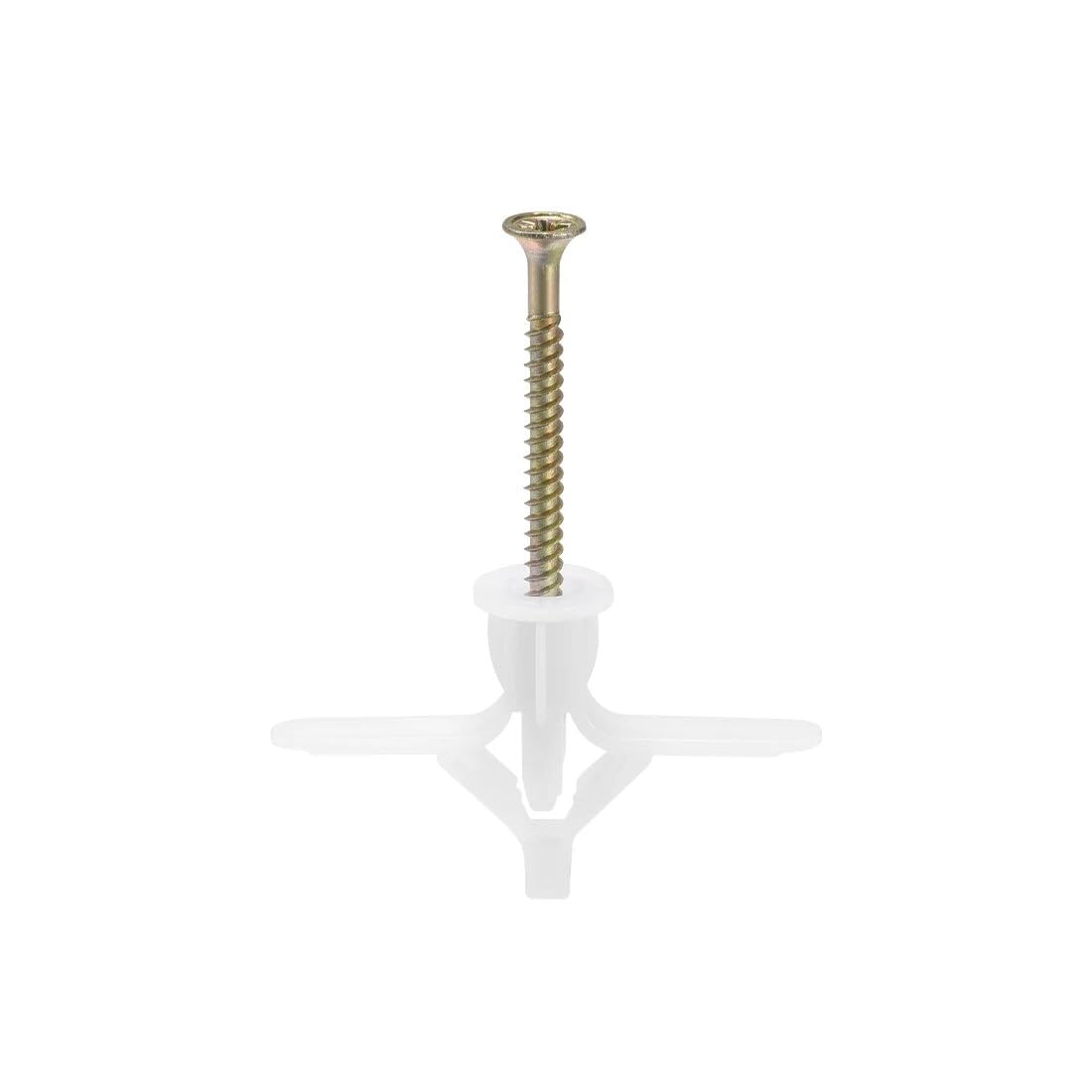 Concrete Tube, 15pcs 10mm x 50mm Plastic Drywall Hollow Wall Anchors Expansion Pipe White for Home Garden DIY Application