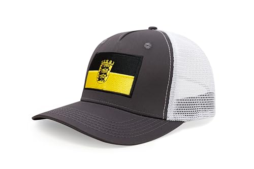 Image of International Tie State Hat for Men and Women, Adjustable Snapback Trucker Baseball Cap with Embroidered Patch