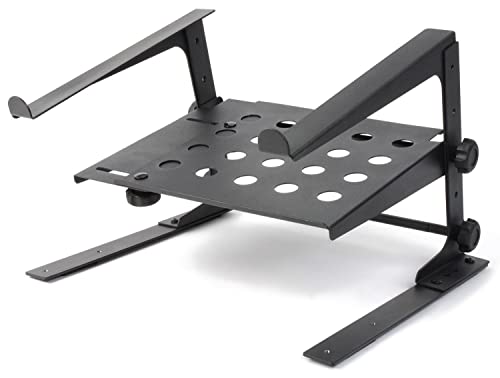 Power Dynamics DJLS2 - Soporte para portátil y controlador de DJ, compatible con teclado,...