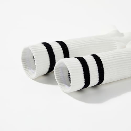 Image of American Trends Womens Novelty Striped Crew Socks Athletic Vintage Slouch Mid Calf Tube Socks