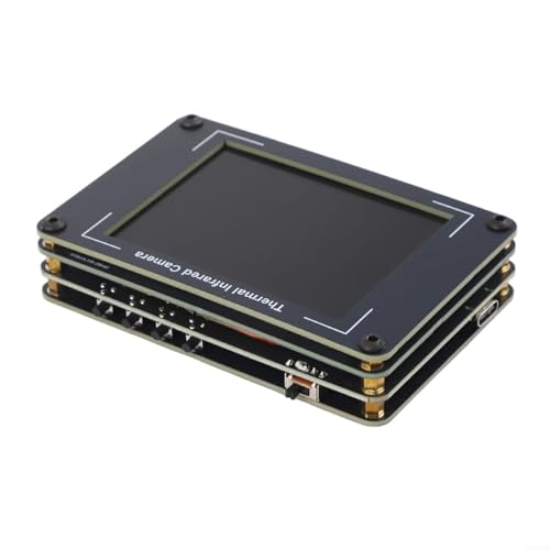Cámara Termográfica Infrarroja Portátil con Pantalla TFT LCD 3.2", Sensor MLX90640, Rango -40°C a 300°C, Precisión ±2°C, Frecuencia de Actualización 8Hz, USB-C, Batería 1800mAh, Almacena 100 Imágenes, Carcasa de Epoxi FR4 miniatura 3