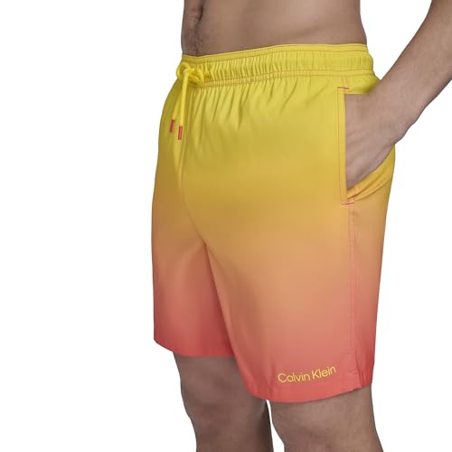 Calvin Klein Men's Swim Swim Trunk,Hot Coral,XX-Large