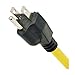 Tripp Lite 6 Outlet Industrial Safety Surge Protector Power Strip, 9ft Cord, Cord Wrap & Hang Holes, Metal, Lifetime Limited Warranty & $50K INSURANCE (TLM609SA) Black, yellow