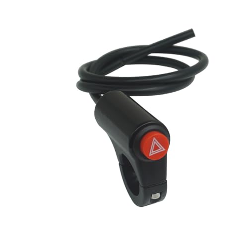 Motorcycle Hazard Light Switch Button Emergency Warning Signal Light Switch Button Double Flash Switch for Motorcycle Motorbike Scooter
